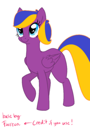 Size: 600x850 | Tagged: safe, artist:furreon, artist:themlplover, oc, oc only, oc:skyladreams, pegasus, pony, base used, simple background, solo, white background