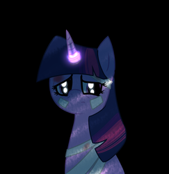 Size: 3091x3175 | Tagged: safe, artist:ssb09, twilight sparkle, g4, bandage, dark, female, high res, injured, sad, solo