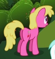 Size: 179x194 | Tagged: safe, screencap, cherry berry, pony, g4, my little pony: friendship is magic, the mysterious mare do well, butt, cherryplot, cropped, female, mare, plot, solo