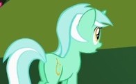 Size: 196x121 | Tagged: safe, screencap, lyra heartstrings, pony, g4, my little pony: friendship is magic, the mysterious mare do well, butt, cropped, female, mare, picture for breezies, plot, solo