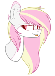 Size: 1044x1440 | Tagged: safe, artist:despotshy, oc, oc only, oc:rainy skies, simple background, solo, tongue out, transparent background