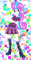 Size: 355x692 | Tagged: safe, artist:yulianapie26, princess flurry heart, equestria girls, g4, boots, clothes, clothes swap, costume, crossed arms, crystal prep academy uniform, crystal prep shadowbolts, equestria girls-ified, high heel boots, older, school uniform, shadowbolts costume, shoes