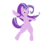 Size: 770x692 | Tagged: safe, starlight glimmer, pony, g4, bipedal, female, looking at you, open mouth, simple background, smiling, solo, white background