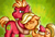 Size: 2023x1380 | Tagged: safe, artist:johesy, applejack, big macintosh, earth pony, pony, g4, my little pony: friendship is magic, where the apple lies, male, stallion, teenage applejack, teenage big macintosh