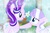 Size: 1800x1200 | Tagged: safe, edit, edited screencap, screencap, diamond tiara, starlight glimmer, g4, duo, eye contact, floppy ears, frown, looking at each other, open mouth, sad, smiling