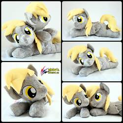 Size: 1280x1280 | Tagged: safe, artist:nekokevin, derpy hooves, pegasus, pony, g4, female, irl, mare, photo, plushie, prone, self ponidox