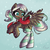 Size: 1000x1000 | Tagged: safe, artist:chaosangeldesu, oc, oc only, oc:lynn, pegasus, pony, clothes, flying, open mouth, scarf, snow, snowfall, socks, solo, striped socks