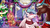 Size: 1280x720 | Tagged: safe, artist:blacktortoise, applejack, discord, princess celestia, twilight sparkle, alicorn, pony, g4, blushing, bow, christmas tree, clothes, dancing, dress, gala dress, hair bow, hat, implied dislestia, male, santa hat, scarf, ship:dislestia, shipping, straight, tree, twilight sparkle (alicorn)