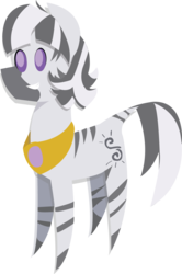 Size: 1044x1573 | Tagged: safe, artist:themodpony, oc, oc only, oc:garbhán, zebra, cutie mark, lineless, pointy ponies, simple background, smiling, solo, teeth, transparent background