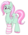 Size: 550x694 | Tagged: safe, artist:lulubell, minty, g3, g4, clothes, female, g3 to g4, generation leap, one eye closed, simple background, smiling, socks, solo, striped socks, transparent background, wink
