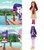 Size: 1280x1440 | Tagged: safe, edit, edited screencap, screencap, fluttershy, rarity, sci-twi, sunset shimmer, twilight sparkle, equestria girls, g4, my little pony equestria girls: legend of everfree, camp everfree, camp fashion show outfit, clothes, cropped, doll, dress, dummy, female, irl, mannequin, photo, toy