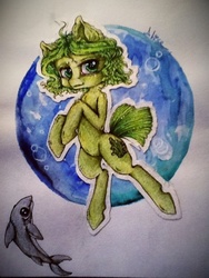 Size: 720x960 | Tagged: safe, artist:alicekuzmacat, oc, oc only, earth pony, pony, photo, solo, traditional art