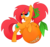 Size: 1197x1115 | Tagged: safe, artist:twistedmindbrony, oc, oc only, oc:twisted mind, earth pony, pony, food, orange, solo