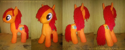 Size: 3800x1536 | Tagged: safe, artist:twistedmindbrony, oc, oc only, oc:twisted mind, earth pony, pony, irl, photo, plushie, solo