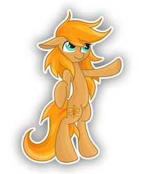 Size: 1420x1670 | Tagged: safe, artist:twistedmindbrony, oc, oc only, oc:maple leaf, earth pony, pony, bipedal, solo