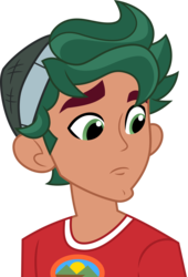 Size: 7000x10318 | Tagged: safe, artist:luckreza8, timber spruce, equestria girls, g4, my little pony equestria girls: legend of everfree, absurd resolution, clothes, male, raised eyebrow, simple background, solo, transparent background, vector