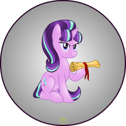 Size: 5000x5000 | Tagged: safe, artist:lakword, starlight glimmer, g4, absurd resolution, female, looking at you, simple background, sitting, solo, transparent background