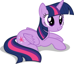 Size: 1229x1068 | Tagged: safe, artist:jp, derpibooru exclusive, twilight sparkle, alicorn, pony, g4, to where and back again, .svg available, female, folded wings, mare, prone, simple background, smiling, solo, svg, transparent background, twilight sparkle (alicorn), vector
