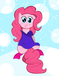 Size: 2550x3300 | Tagged: safe, artist:skyflys, pinkie pie, g4, clothes, female, high res, oversized clothes, oversized shirt, shirt, socks, solo