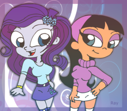 Size: 2567x2244 | Tagged: safe, artist:rray-xd, rarity, equestria girls, g4, crossover, the fairly oddparents, trixie tang
