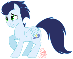 Size: 987x794 | Tagged: safe, artist:hufflepuffrave, soarin', pony, g4, male, simple background, solo, transparent background