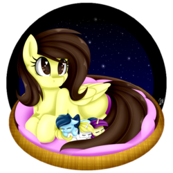 Size: 1024x1024 | Tagged: safe, artist:whitehershey, oc, oc only, oc:white hershey, pony, cute, foal, heart eyes, missing cutie mark, mother, simple background, transparent background, wingding eyes