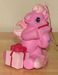 Size: 310x399 | Tagged: safe, photographer:tradertif, pinkie pie (g3), g3, christmas, irl, merchandise, ornament, photo, present, solo