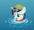 Size: 11752x10435 | Tagged: safe, artist:cyanlightning, coloratura, earth pony, pony, g4, my little pony: friendship is magic, the mane attraction, .svg available, absurd resolution, clothes, cute, female, filly, filly coloratura, hat, rarabetes, solo, vector, water