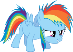 Size: 5200x3699 | Tagged: safe, artist:lman225, rainbow dash, g4, the cutie mark chronicles, absurd resolution, blank flank, female, filly, filly rainbow dash, simple background, solo, transparent background, vector, younger