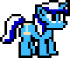 Size: 140x117 | Tagged: safe, artist:mega-poneo, minuette, g4, female, mega man (series), megapony, pixel art, simple background, solo, sprite, transparent background, video game