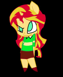 Size: 566x689 | Tagged: safe, artist:kjmlpfan13, sunset shimmer, equestria girls, g4, chara, charaset, female, solo, undertale