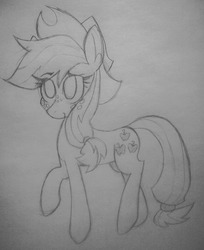 Size: 1280x1569 | Tagged: safe, artist:spill-skill, applejack, g4, female, solo, traditional art