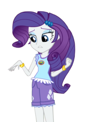 Size: 668x948 | Tagged: safe, artist:mira.veike, rarity, equestria girls, g4, my little pony equestria girls: legend of everfree, clothes, female, shorts, simple background, solo, transparent background