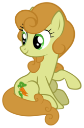 Size: 7000x10600 | Tagged: safe, artist:tardifice, carrot top, golden harvest, pony, applejack's "day" off, g4, absurd resolution, female, photoshop, simple background, sitting, smiling, solo, transparent background, vector