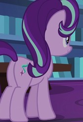 Size: 418x618 | Tagged: safe, screencap, starlight glimmer, pony, unicorn, every little thing she does, g4, butt, cropped, female, mare, plot, smiling, solo