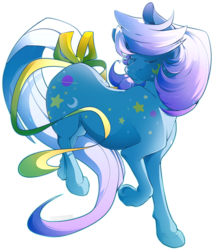 Size: 1280x1493 | Tagged: safe, artist:tentauncool, night glider (g1), g1, eyes closed, female, simple background, solo, transparent background, twice as fancy ponies
