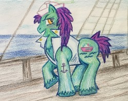 Size: 1926x1522 | Tagged: safe, artist:karredroses, salty (g1), pony, g1, male, solo, traditional art