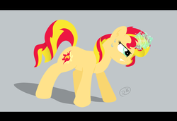 Size: 1600x1100 | Tagged: safe, artist:ruushiicz, sunset shimmer, pony, g4, female, glowing horn, horn, solo