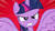 Size: 300x168 | Tagged: safe, screencap, twilight sparkle, alicorn, pony, g4, twilight's kingdom, angry, female, gradient background, mare, solo, spread wings, twilight sparkle (alicorn), wings