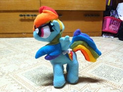 Size: 2592x1936 | Tagged: safe, artist:supermonkey9006, rainbow dash, g4, irl, photo, plushie, solo