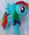 Size: 2191x2686 | Tagged: safe, artist:riellealluris, rainbow dash, g4, high res, irl, photo, plushie, solo