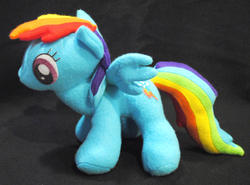 Size: 1563x1155 | Tagged: safe, artist:shaeeldera, rainbow dash, g4, irl, photo, plushie, solo