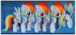 Size: 5000x2321 | Tagged: safe, artist:nazegoreng, rainbow dash, g4, butt, group, irl, photo, plot, plushie, self ponidox