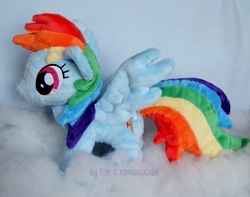 Size: 4040x3176 | Tagged: safe, artist:rainbow-kite, rainbow dash, g4, irl, photo, plushie, solo