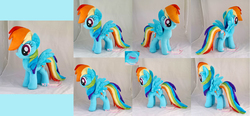 Size: 4818x2232 | Tagged: safe, artist:moggymawee, rainbow dash, g4, irl, photo, plushie, solo