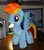 Size: 2616x3000 | Tagged: safe, artist:galekz, rainbow dash, g4, high res, irl, photo, plushie, solo