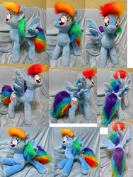 Size: 3112x4143 | Tagged: safe, artist:rens-twin, rainbow dash, g4, fluffy, irl, photo, plushie, solo