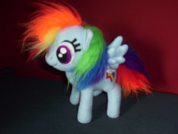 Size: 1632x1232 | Tagged: safe, artist:victim-red, rainbow dash, g4, fluffy, irl, photo, plushie, solo