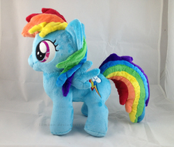 Size: 1156x979 | Tagged: safe, artist:lilmoon, rainbow dash, g4, female, filly, filly rainbow dash, irl, photo, plushie, solo