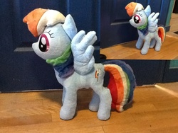 Size: 1024x768 | Tagged: safe, artist:chanditoys, rainbow dash, g4, irl, photo, plushie, solo